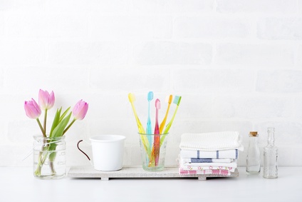 歯ブラシを置く場所は清潔に